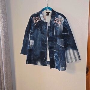 Multiples petite south beach jacket sz PXL